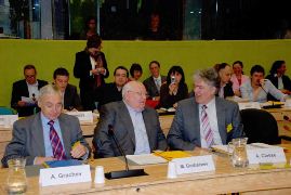Mikhail Gorbachev, Andrei Grachev and Armand Clesse